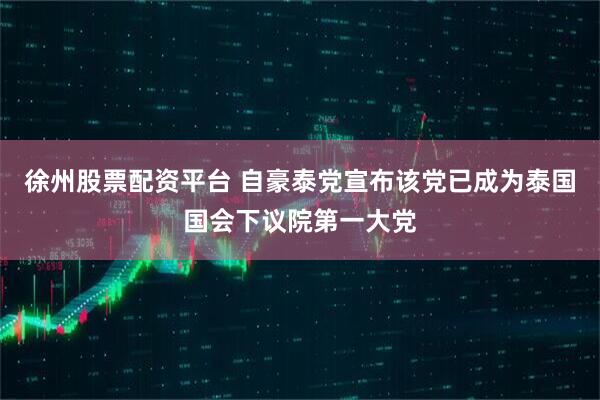 徐州股票配资平台 自豪泰党宣布该党已成为泰国国会下议院第一大党